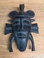 Senufo Kpelié Maske - Handgeschnitztes Ebenholz Elfenbeinküs