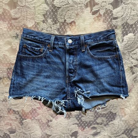 Levi's 501 Blaue Jeansshorts