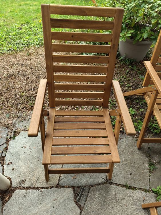 IKEA Nämmarö Gartenstühle Hochlehner Holz 4er Set neu Kaufen auf Ricardo