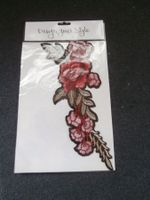 grosser Sticker zum Aufbügeln Sujet "Rose" 28.5 x 15 cm