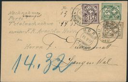 1907 - Wertziffer - NN Karte - BFr - Horn TG