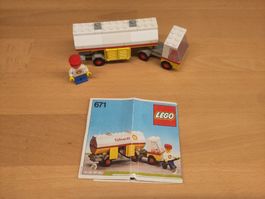 LEGO 671 Shell Tankwagen mit Bauanleitung und Figur