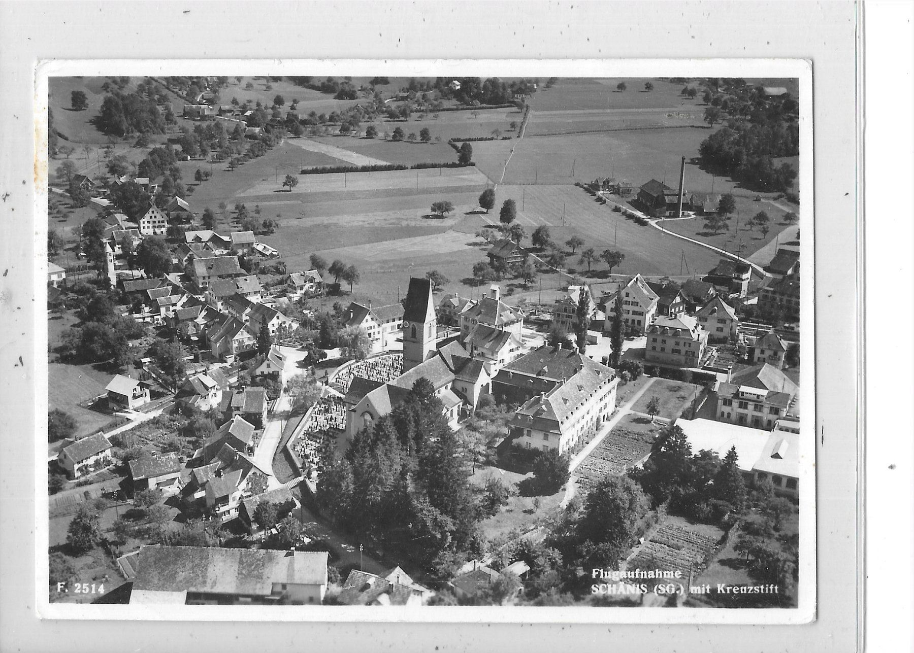 Cartoline postali: SG Schänis Flugaufnahme – Usato da Schocherswil venduto da Wilare