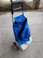 Praktischer Treppensteiger Trolley Einkaufswagen, Blau!