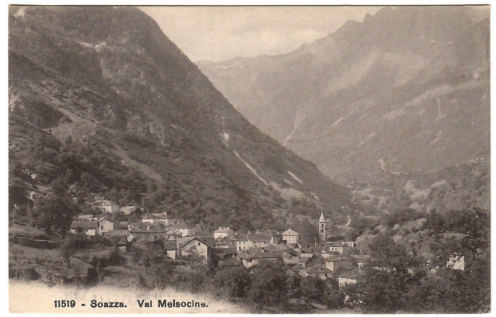 Cartoline postali: Ansichtskarte Soazza,  Val Mesolcine – Usato da Kerns venduto da etma3