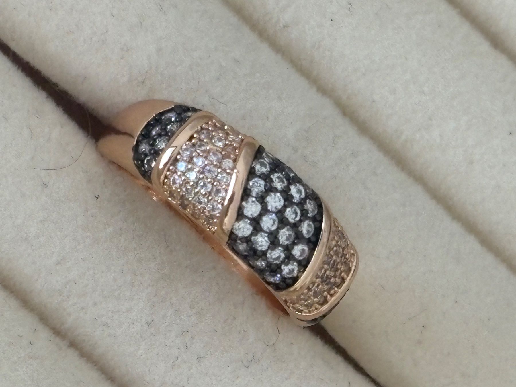 Anelli: Luxus Elegante Gr.19/9 Ring Farbe: Rosa/Schwarz – Nuovo (secondo la descrizione) da Biel-Bienne venduto da Roserosse13