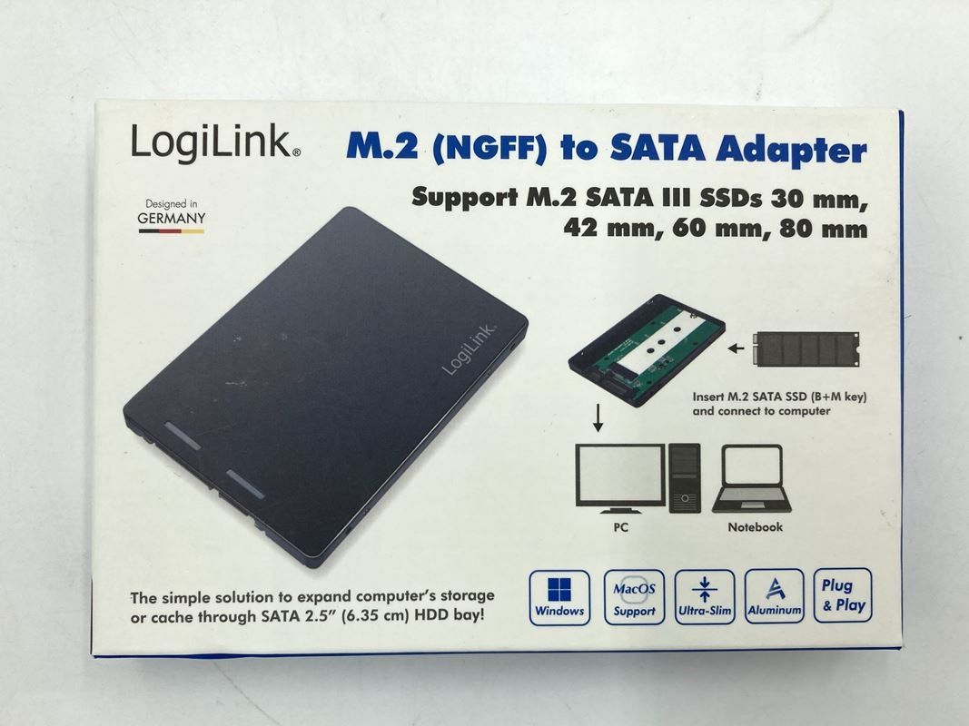 Laufwerke & Adapter: LOGILINK | Adapter | AD0019 | M.2-SSD in ein 2,5" – Neu (gemäss Beschreibung) aus Wittenbach von Restwert_St-Gallen 1