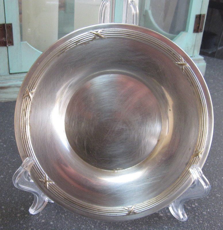 WMF Piatti: Versiberter WMF Teller, Platte, Straussenmarke um 1900 – Usato da Bischofszell venduto da Pfau0 1