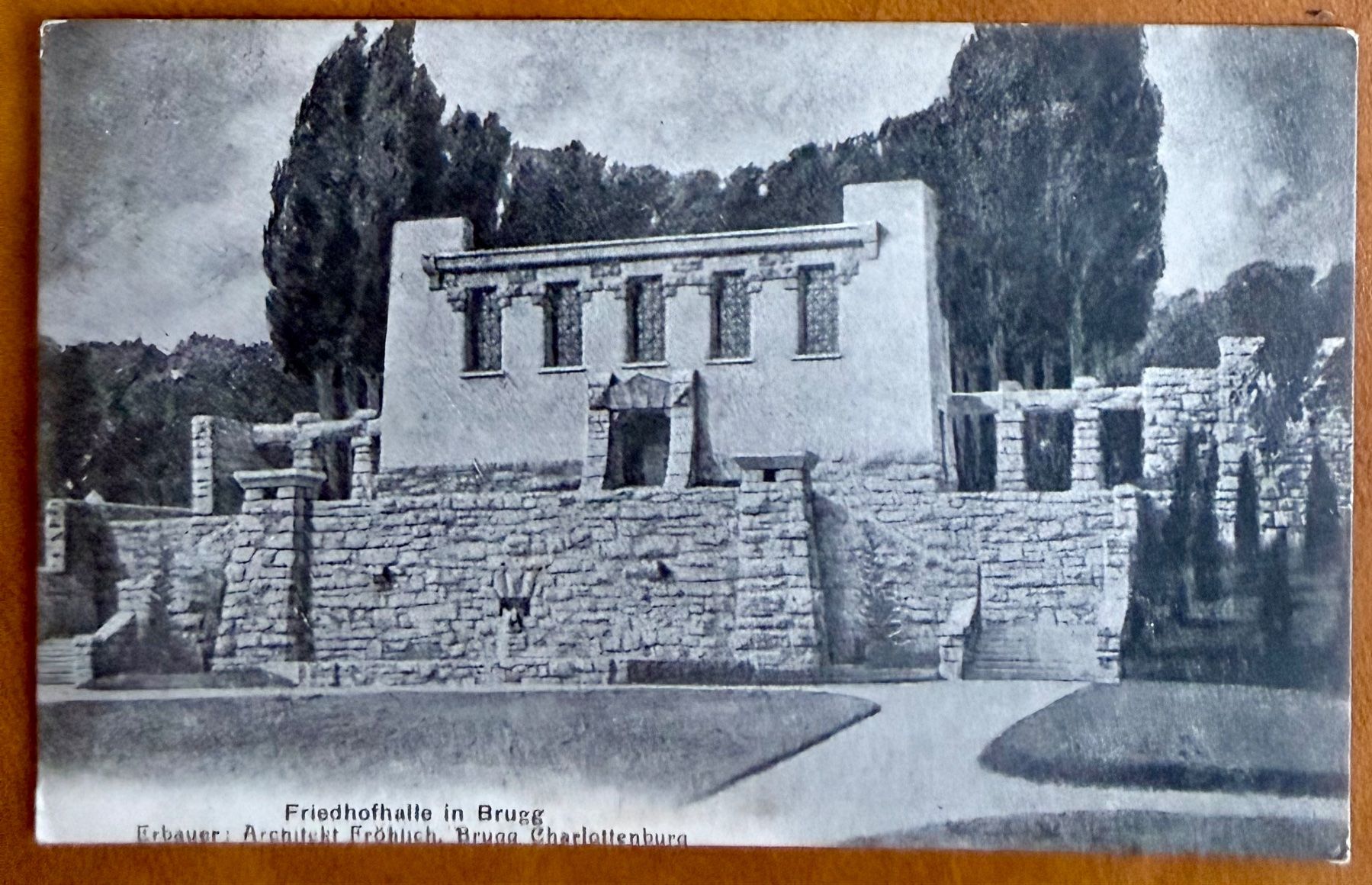 Cartoline postali: Brugg - Friedhofhalle - AK – Usato da Lutry venduto da Ediego