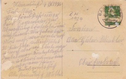 Cartoline postali: Nürensdorf, Ansichtskarte mit 3 Bilder. 1924 – Usato da Schlieren venduto da Rapaelli 1