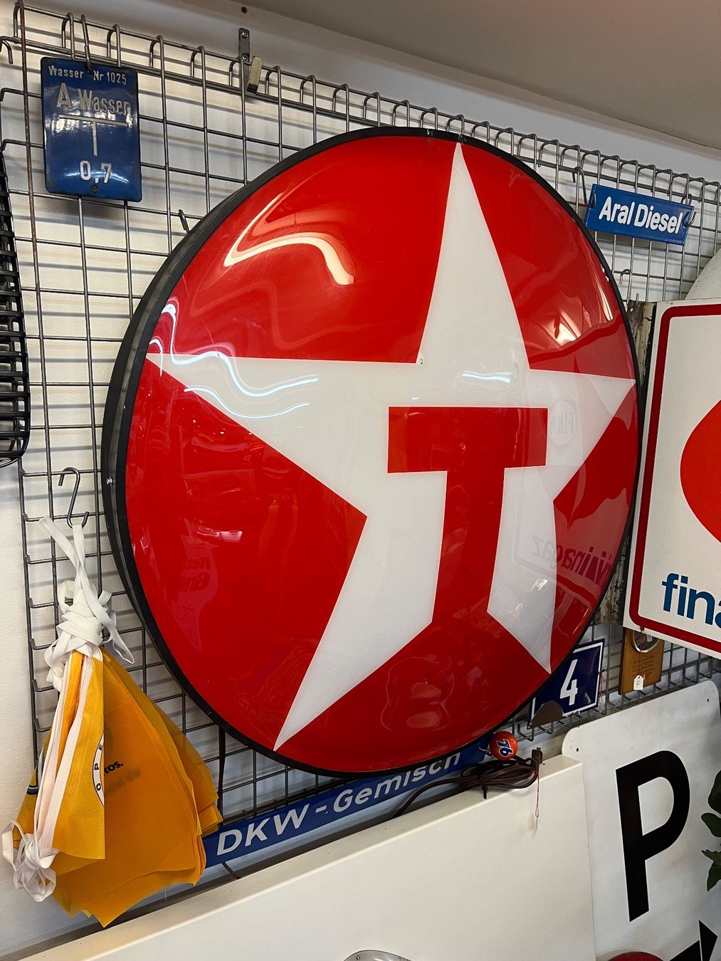 Texaco Insegne: Texaco - Leuchtreklame – Usato da Erlinsbach venduto da Stu-ff 4