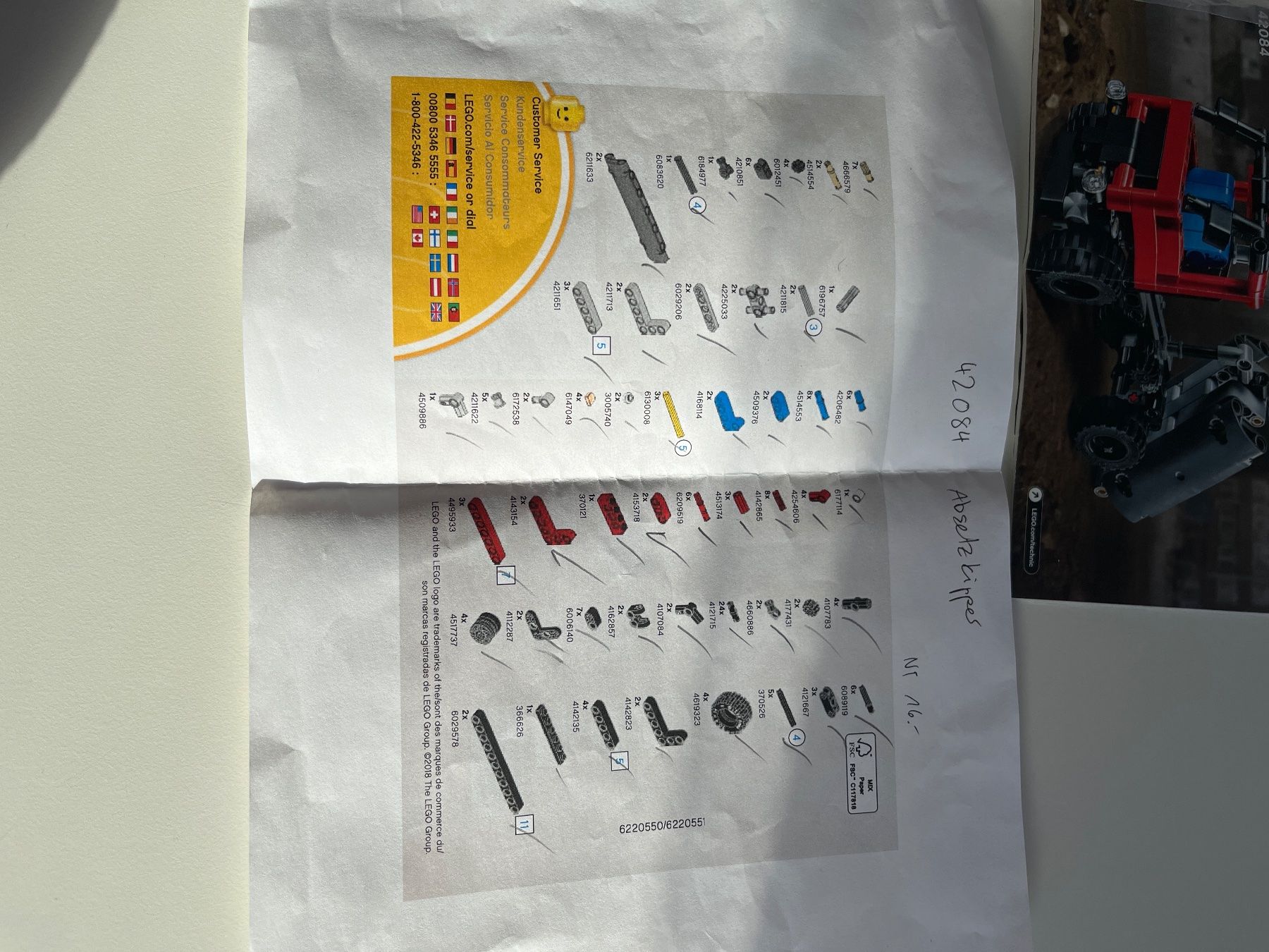 Lego Giocattoli: Lego Technic 42084, Absetzkipper – Usato da Reutigen venduto da treu3006 3