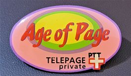 P875 - Pin Post PTT Telepage private Age of Page