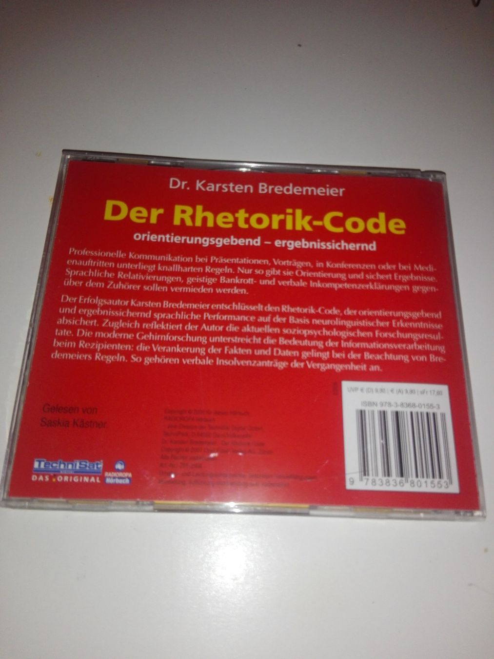 Audiolibri: Der Rhetorik-Code (Dr. Karsten Bredemeier)     -2'Audio-CDs- – Usato da St.Galllen venduto da elkaphone 5