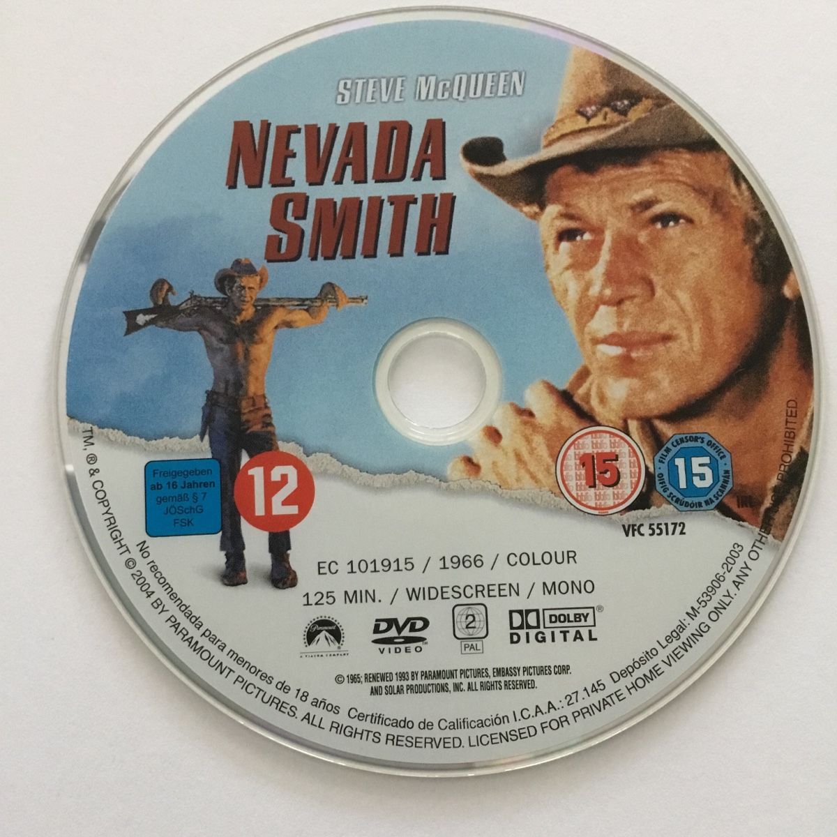 Tous les DVDs: Nevada Smith Dvd nur Disc ohne Cover - Neu Wertig – Neuf (Voir description) à Blauen par berlingo65