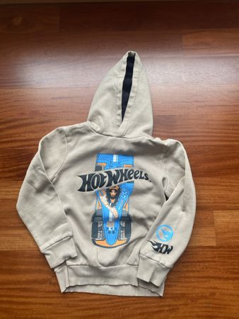 Kinder Hoodie Hot Wheels beige Grösse 128/134