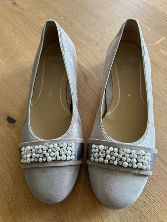 ARA high soft Schuh grau metallise, Grösse 38,