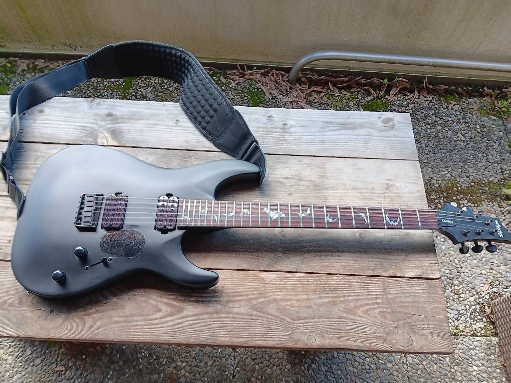 Schecter Strumenti musicali: Shecter Damien  satin black – Usato da Burgdorf venduto da Tinum 1