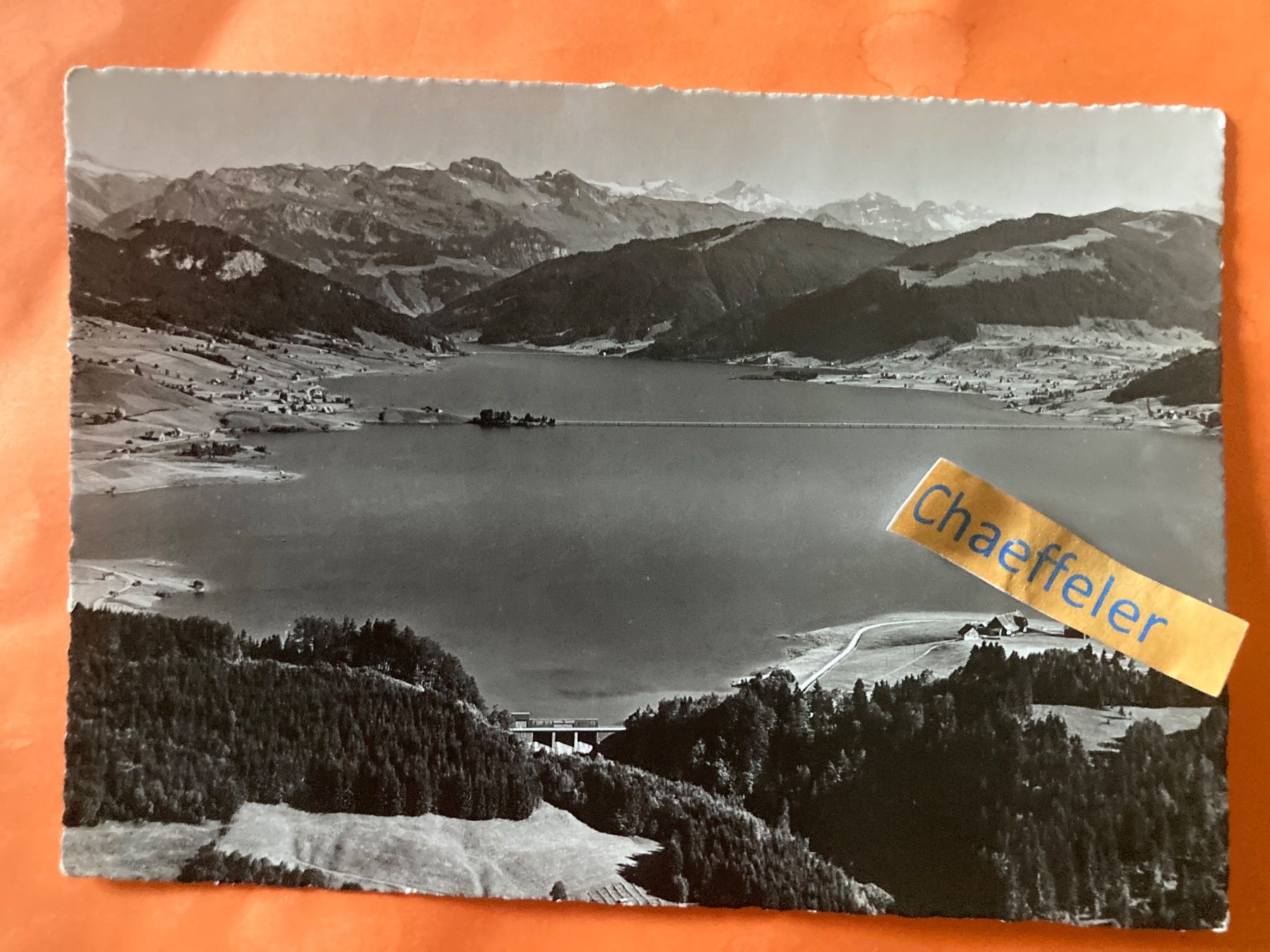 Ansichtskarten: Flugaufnahme Sihlsee – Gebraucht aus Zürich von Chaeffeler