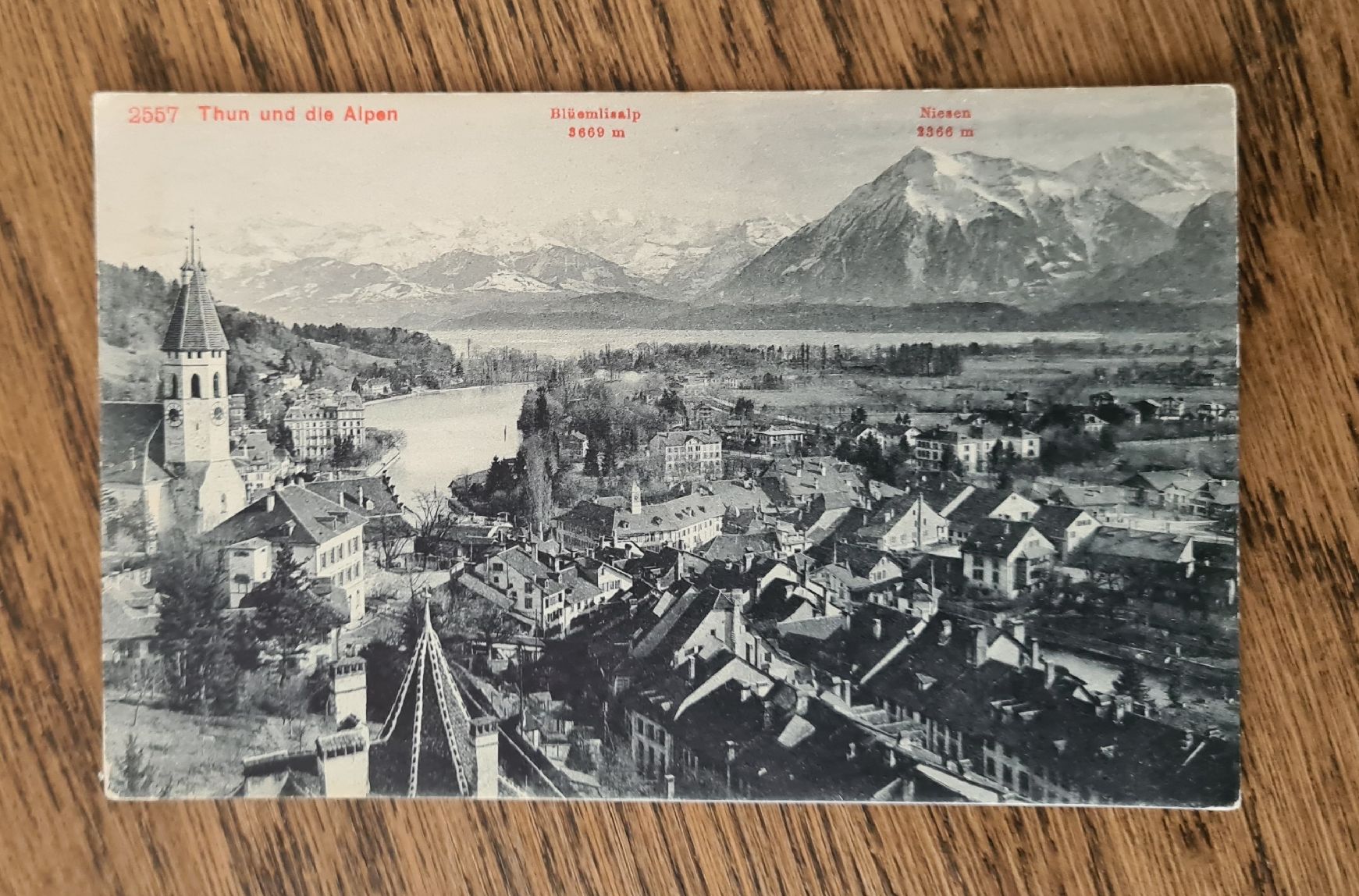 Cartoline postali: Thun und die Alpen – Usato da Ebikon venduto da Donar50