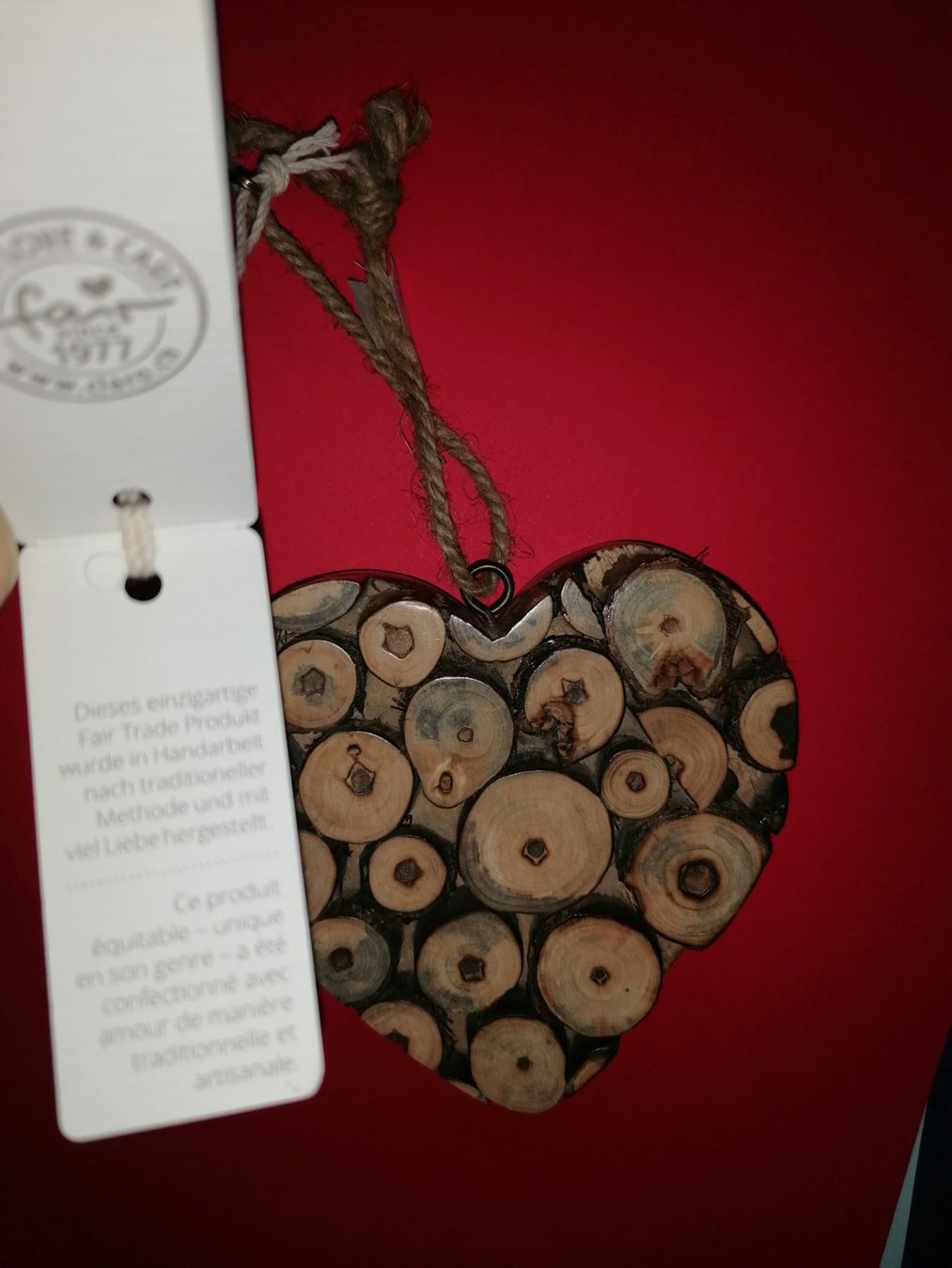 Tutte le decorazioni: Deko, Herz, fair, – Nuovo e nell'imballaggio originale da Triesenberg venduto da feinerli 1