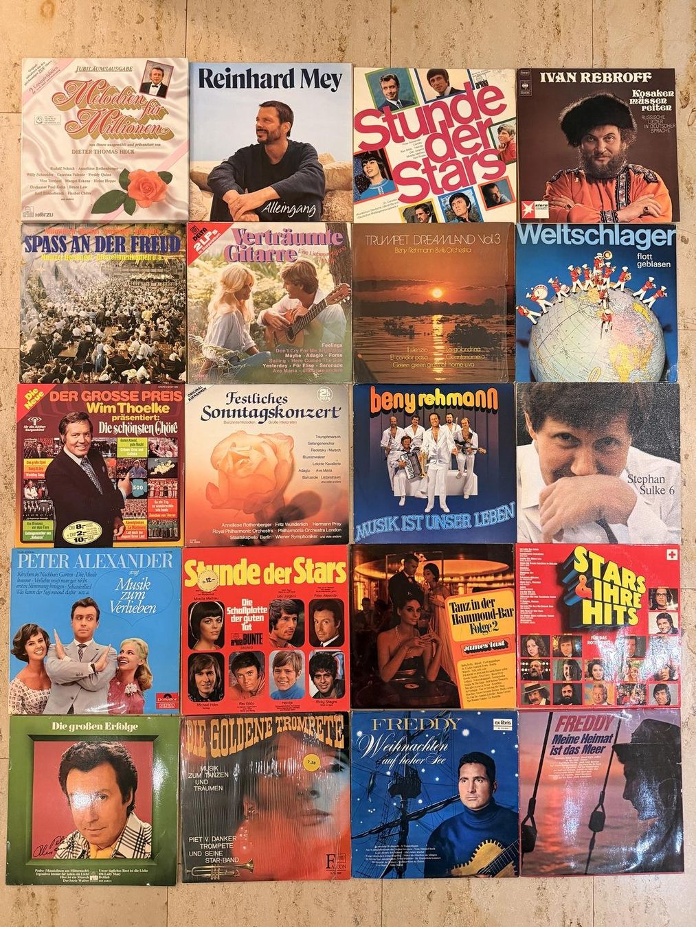 Dischi in vinile: 20 LP`s Schlager, Deutsche Interpreten – Usato da luterbach venduto da boxster4