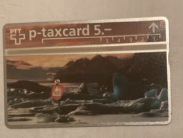 Taxcard 403_75309 Helvetia Winter 5 Fr franz. 400 Ex