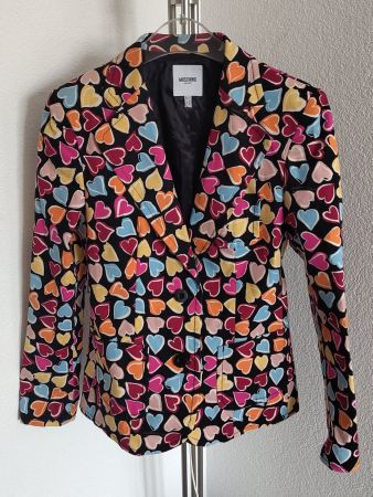 Moschino Blazer mit Herzen Gr. 34/ XS neuwertig