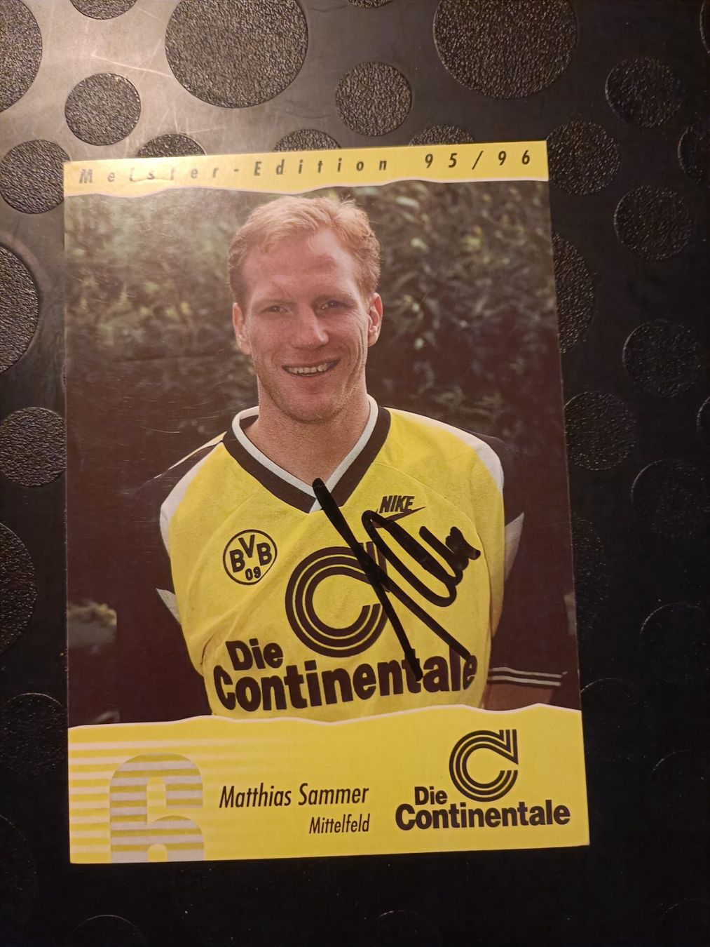 Autografi: Matthias Sammer - BVB 95/96- Borussia Dortmund – Usato da Menziken venduto da Artographs