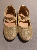 Goldene Glitzer Ballerinas, Grösse 34
