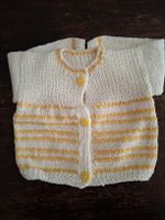 Cardigan neonato fatto a mano, cotone, 3 mesi