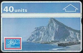 Telefonkarte Gibraltar GIB-11 Rock 40 U 101K