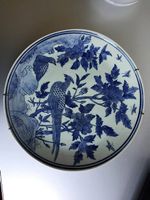 Grand plat en porcelaine chinoise, Bleu de Hue