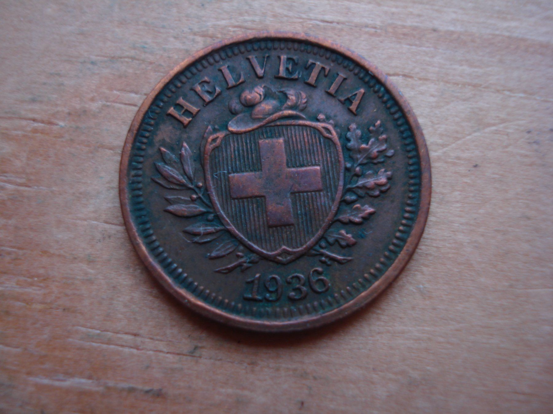 Tutti le monete: (W5) 1 Rappen 1936 – Usato da Erlach venduto da Net-Coins