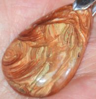 Anhänger L-4110 – Afrikanischer Opal 36x22mm