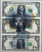 KeC: Million Dollar Girl, Geldkunst, Echte Dollars, UNIKAT