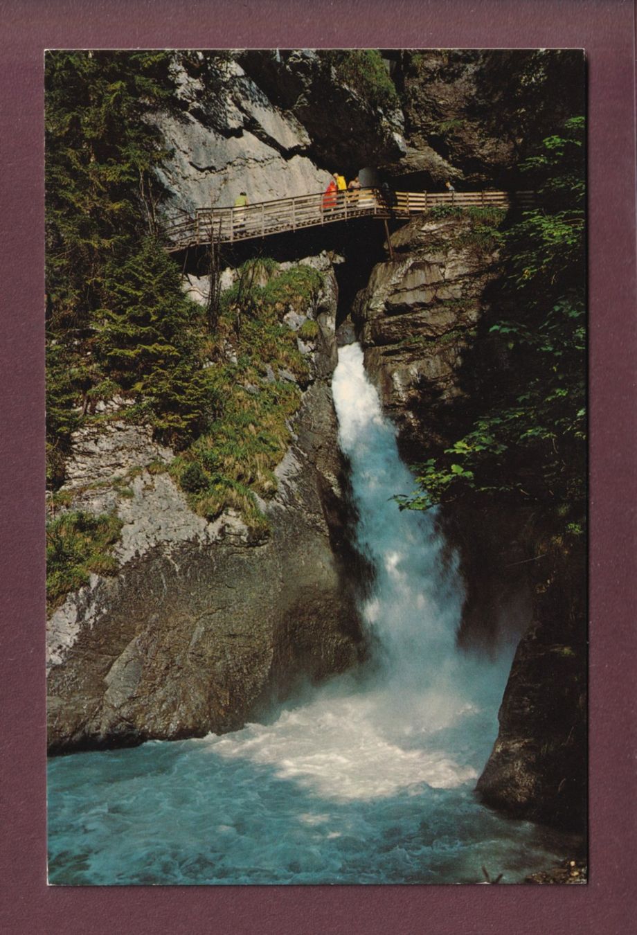 Ansichtskarten: TRÜMMELBACH-SCHLUCHT – Gebraucht aus Pully von nicecards