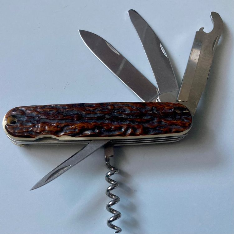 Jagd - Sackmesser von Victorinox mit Imitat-Backen, Rarität (Neu ...
