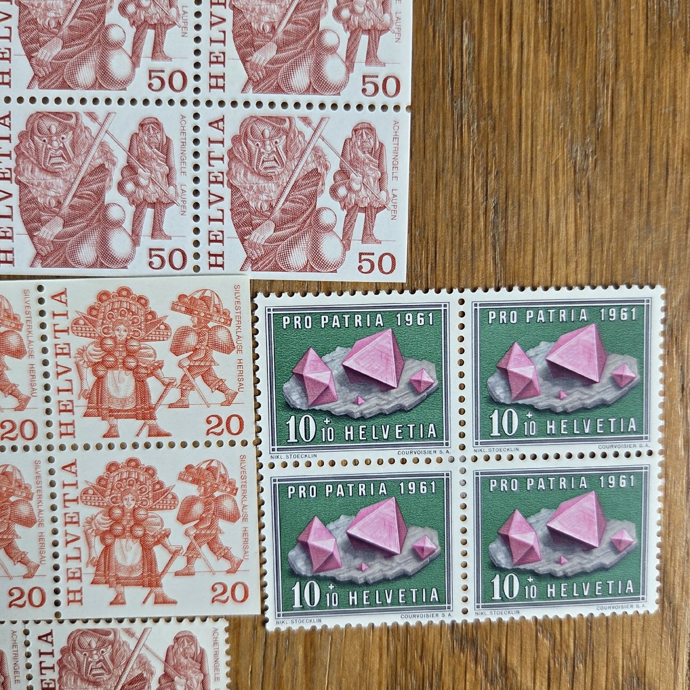 Tutti i francobolli: Postfrische 4er Blöcke Briefmarken CH – Usato da Stans venduto da Ducati16 6