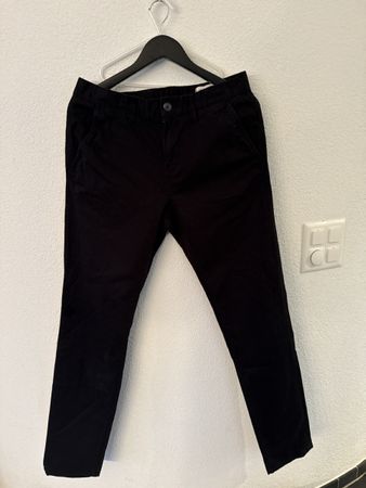 Tom Tailor Denim Slim Chino Hose Schwarz, W32/L34 Top!