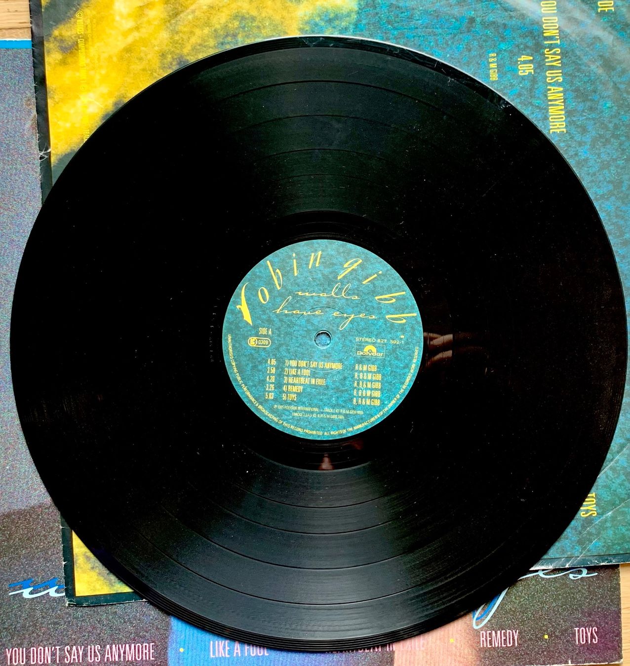 Dischi in vinile: Robin Gibb walls have eyes – Usato da Zürich venduto da Fieber 5