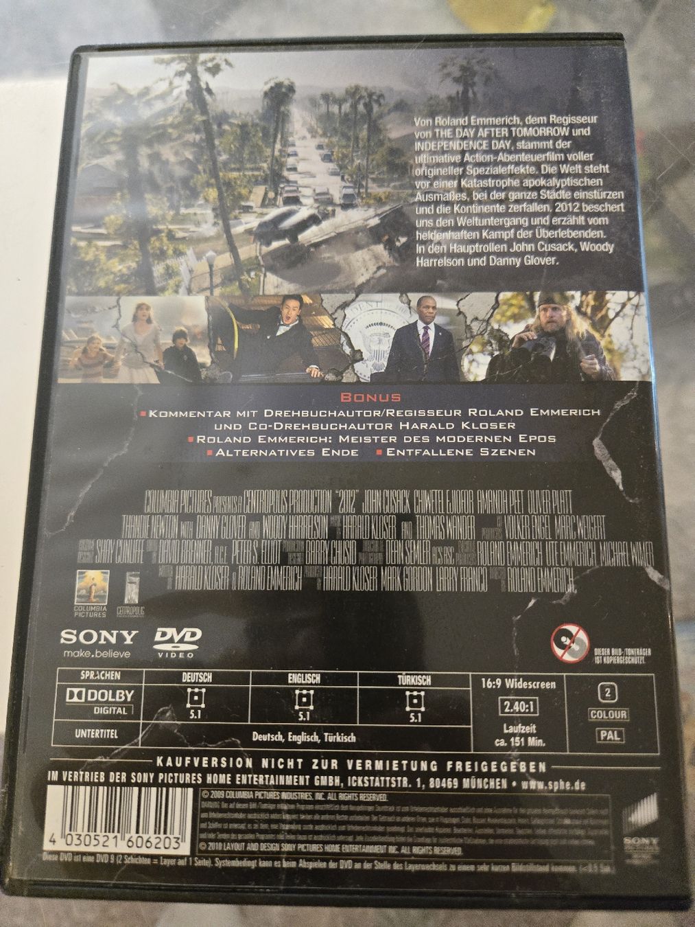 Tutti i DVDs: 2012 DVD – Usato da Bussigny venduto da Kfdlt 1