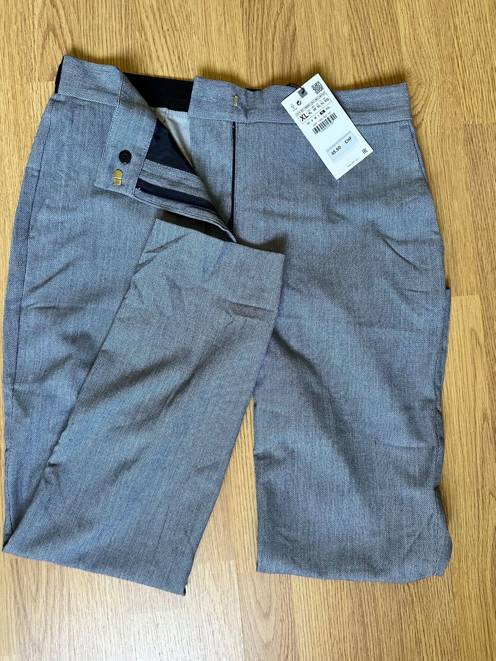 Zara Pantaloni: Zara grau Hose, Gr. XL, Neu – Usato da Adliswil venduto da kik_9xns