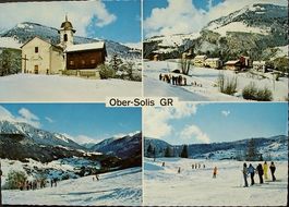 OBER-SOLIS GR Kirche - Albulatal - Skigebiet - Skilift