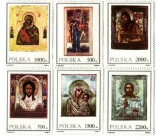 Briefmarken "Ikonen". Polen