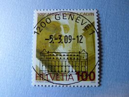 2009 Calvin Nr. 1299 ET-Vollstempel Ortsstempel Genf