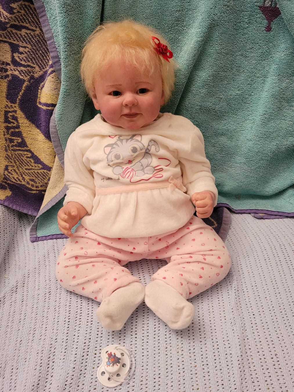 Reborn Bambole: Süsses blondes Reborn Baby – Nuovo (secondo la descrizione) da Windisch venduto da mku_gt55