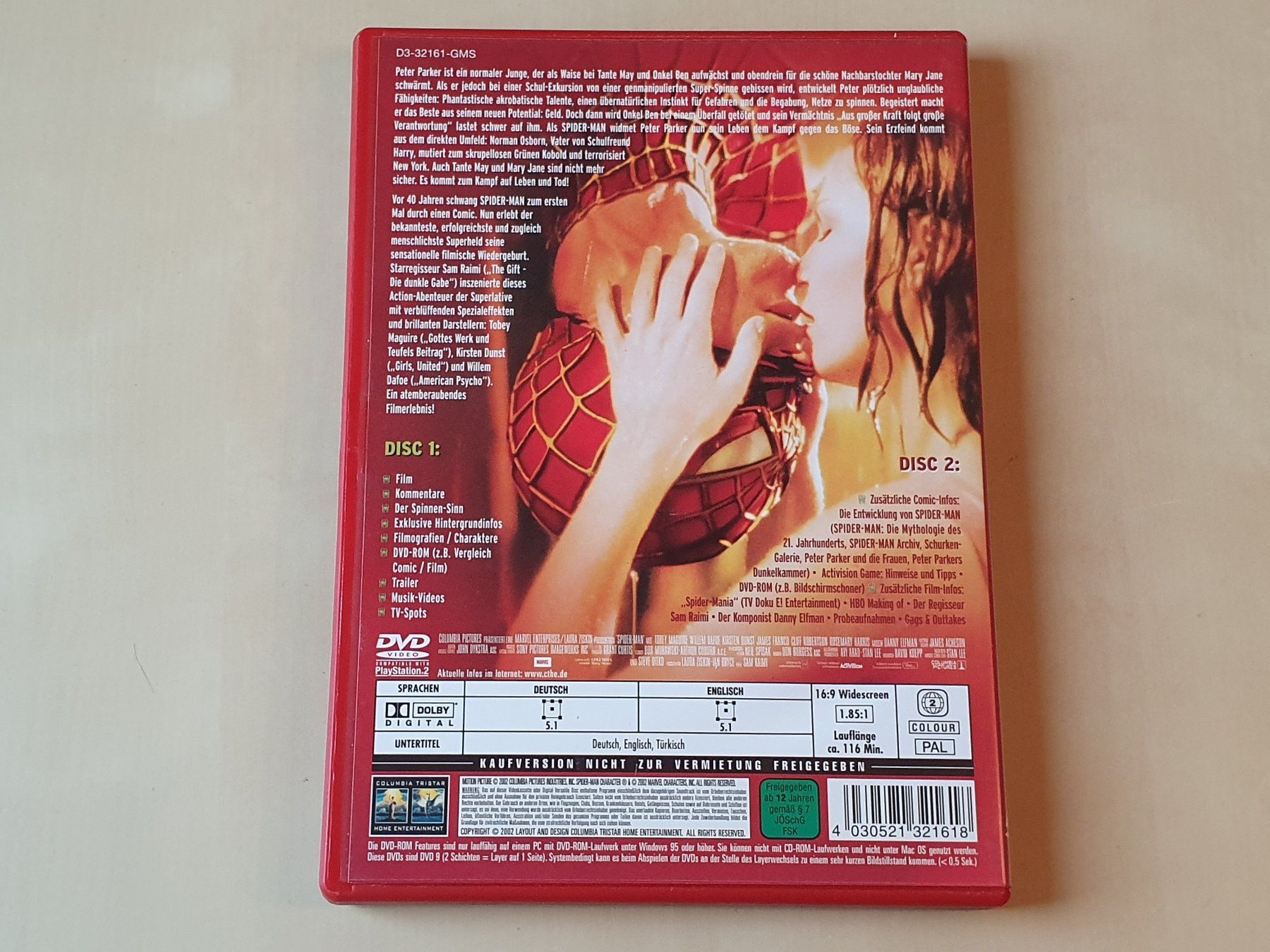 Tutti i DVDs: Spider-Man ( 2 DVD's ) – Usato da Stansstad venduto da collectorsshop 1