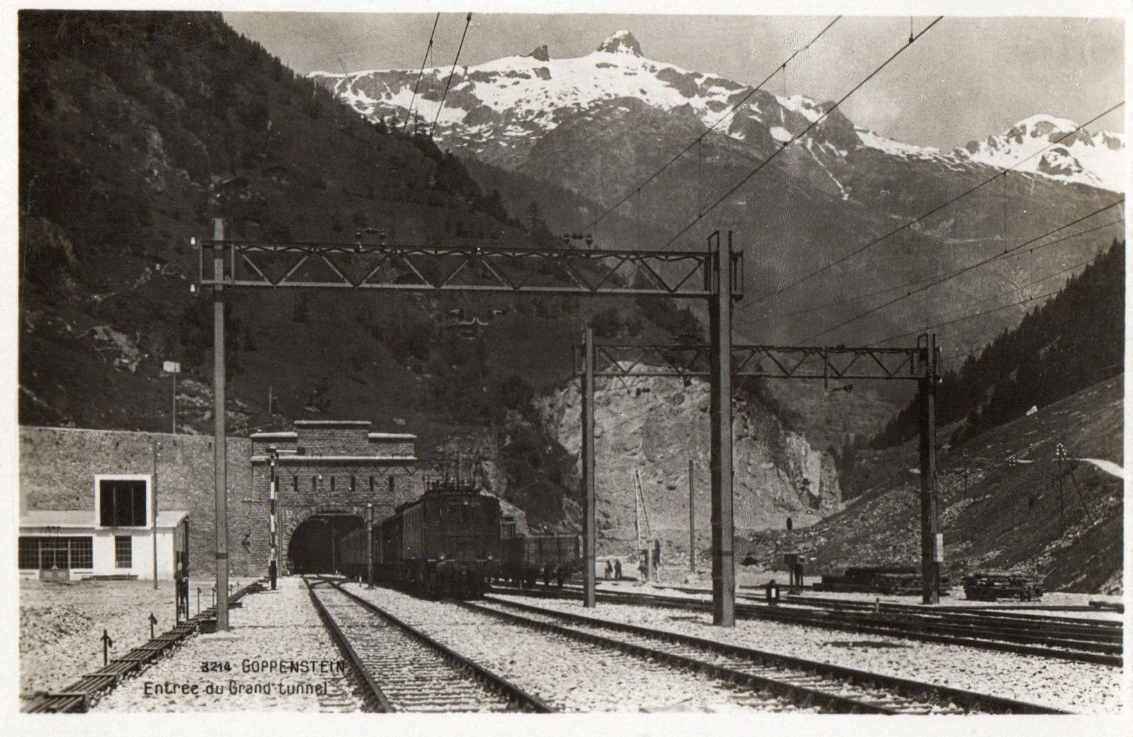 Cartoline postali: Goppenstein - Entrée du Grand tunnel – Nuovo (secondo la descrizione) da Melano venduto da pisonsdro