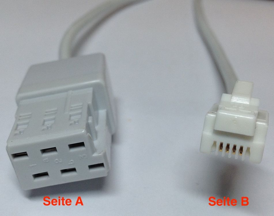 Telefon Modem Fax Kabel TT87-zu-RJ12 analog 4-Phasen ST/ST (Gebraucht ...